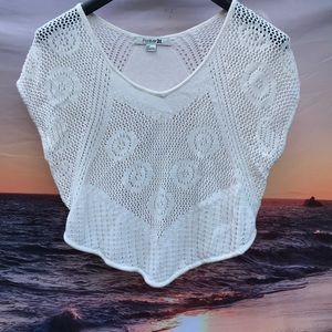 Forever 21 crochet crop top S/P